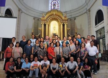 Taiwan parishioners on pilgrimmage